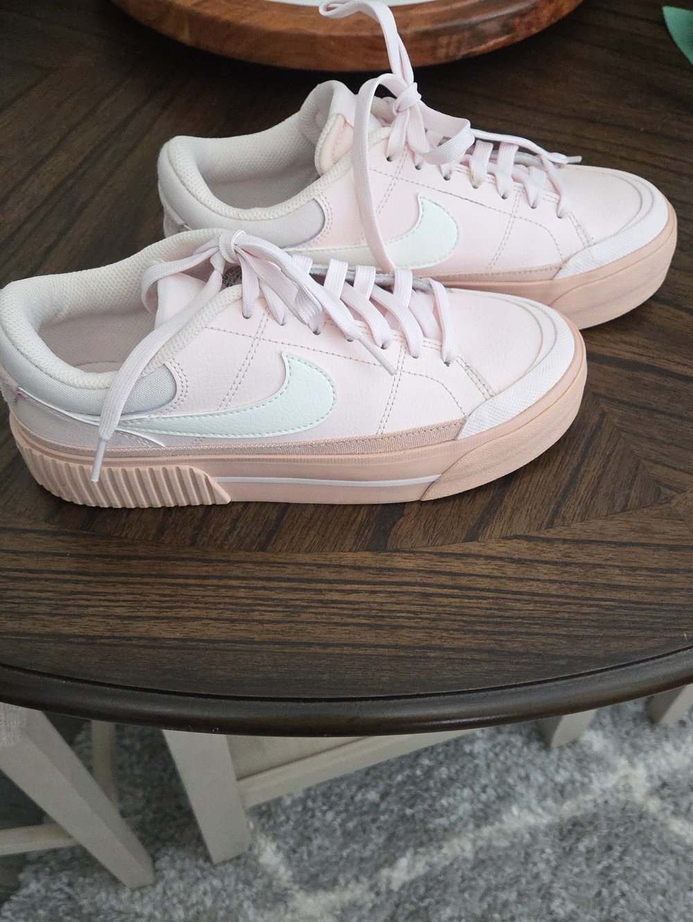 Nike Women’s Court Legacy Platform Sneaker - Light Pink